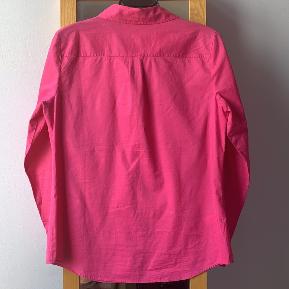 LOFT | Hot Pink Utility Shirt • Small - Picture 3 of 4